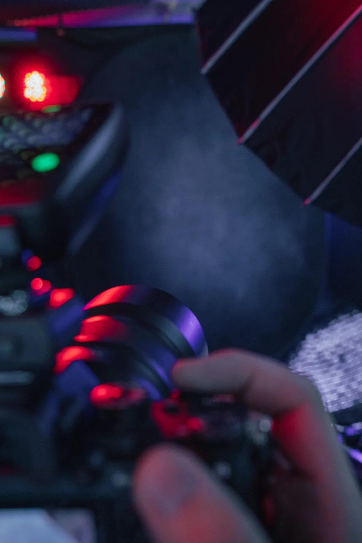 Kameraobjektiv im Studiolicht